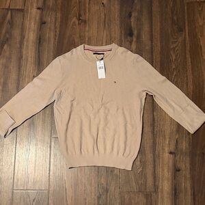 Tommy Hilfiger Men’s Light Beige Crewneck Sweater